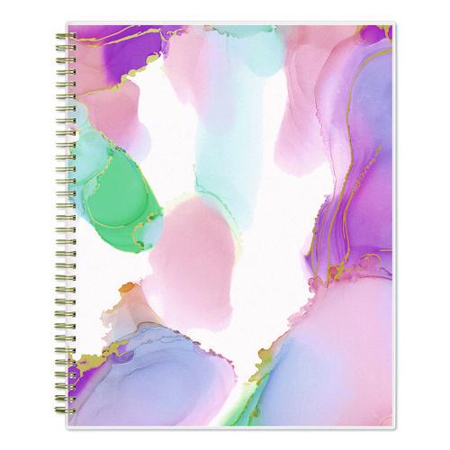 Picture of Ashley G Multicolor Smoke Academic Year Weekly/Monthly Planner, Abstract Artwork, 11 x 8.5, 12-Month: July 2024 to June 2025