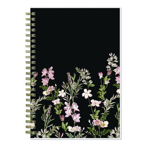 Picture of Nevaeh Weekly/Monthly Planner, Wildflowers Artwork, 8 x 5, Multicolor/Black Cover, 12-Month (Jan to Dec): 2025