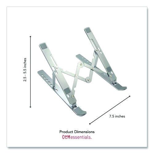 Picture of Portable Laptop Riser Stand, 11.85" x 2.5" to 5.5", Silver