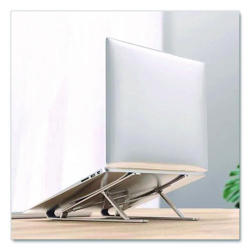 Picture of Portable Laptop Riser Stand, 11.85" x 2.5" to 5.5", Silver