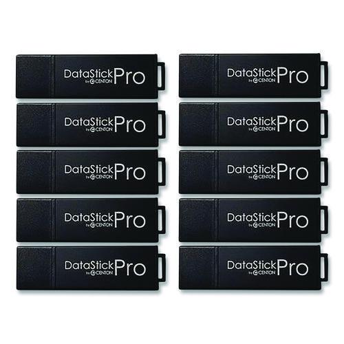 Picture of DataStick Pro USB 3.2 Type A Flash Drive, 64 GB, Black, 10/Pack