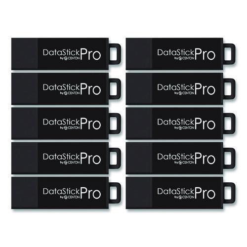 Picture of DataStick Pro USB 3.2 Type A Flash Drive, 128 GB, Black, 10/Pack