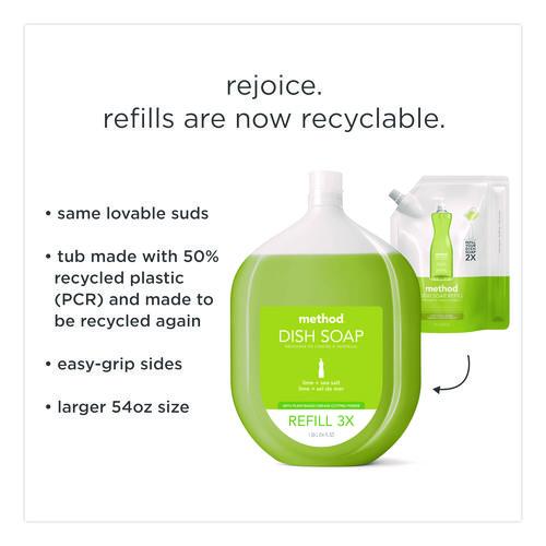 Picture of Dish Soap Refill, Lime and Sea Salt Scent, 54 oz Bottle