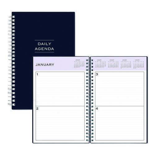 Picture of Perpetual Daily Planner, 8.5 x 5.5, Blue Cover, 52 Weeks: Undated