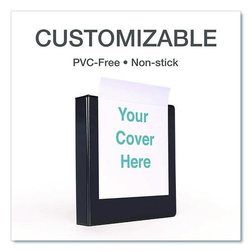 Picture of Premier Easy Open ClearVue Locking Slant-D Ring Binder, 3 Rings, 1" Capacity, 11 x 8.5, Black
