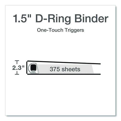 Picture of Premier Easy Open ClearVue Locking Slant-D Ring Binder, 3 Rings, 1.5" Capacity, 11 x 8.5, White