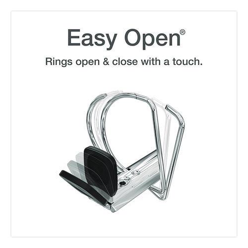 Picture of Premier Easy Open ClearVue Locking Slant-D Ring Binder, 3 Rings, 2" Capacity, 11 x 8.5, Black