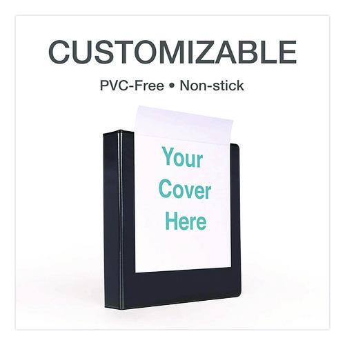 Picture of Premier Easy Open ClearVue Locking Slant-D Ring Binder, 3 Rings, 2" Capacity, 11 x 8.5, Black
