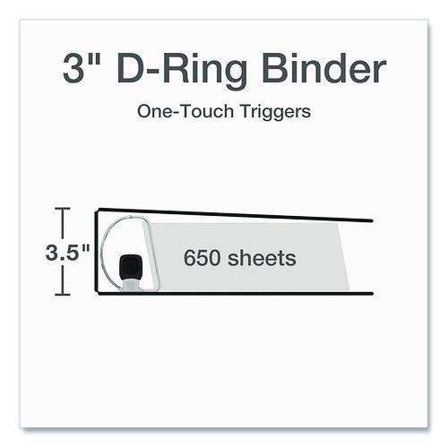 Picture of Premier Easy Open ClearVue Locking Slant-D Ring Binder, 3 Rings, 3" Capacity, 11 x 8.5, White
