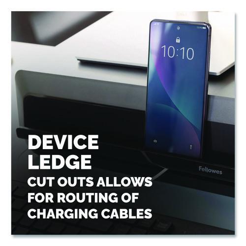 Picture of Breyta Monitor Stand, 13.94" x 11.97" x 3.25" to 6", Black, Supports 33 lbs