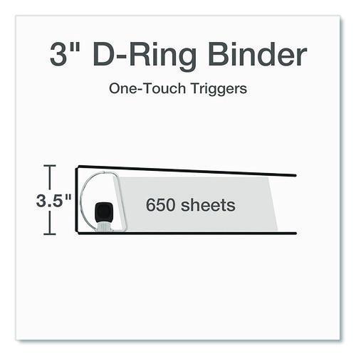 Picture of Premier Easy Open ClearVue Locking Slant-D Ring Binder, 3 Rings, 3" Capacity, 11 x 8.5, Black