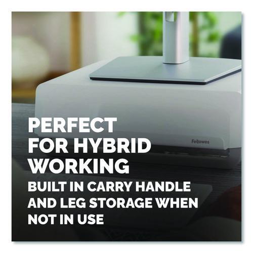 Picture of Breyta Monitor Stand, 13.94" x 11.97" x 3.25" to 6", White, Supports 33 lbs