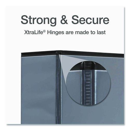 Picture of Premier Easy Open ClearVue Locking Slant-D Ring Binder, 3 Rings, 4" Capacity, 11 x 8.5, Black