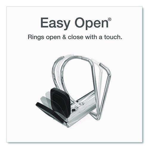 Picture of Premier Easy Open ClearVue Locking Slant-D Ring Binder, 3 Rings, 5" Capacity, 11 x 8.5, Black