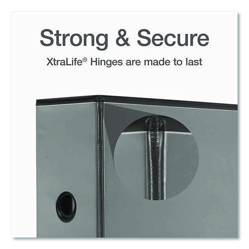 Picture of Premier Easy Open ClearVue Locking Slant-D Ring Binder, 3 Rings, 5" Capacity, 11 x 8.5, Black