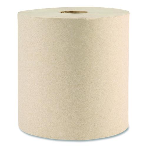 Picture of Boardwalk Green Xtra Roll Towels, 1-Ply, 8" x 800 ft, Natural, 6 Rolls/Carton, 55 Cartons/Pallet