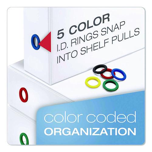 Picture of FreeStand Easy Open Locking Slant-D Ring Binder, 3 Rings, 5" Capacity, 11 x 8.5, White