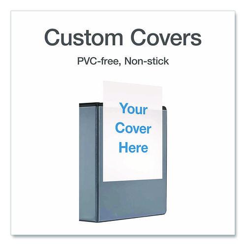 Picture of XtraLife ClearVue Non-Stick Slant-D Ring Binder, 3 Rings, 2" Capacity, 11 x 8.5, Black