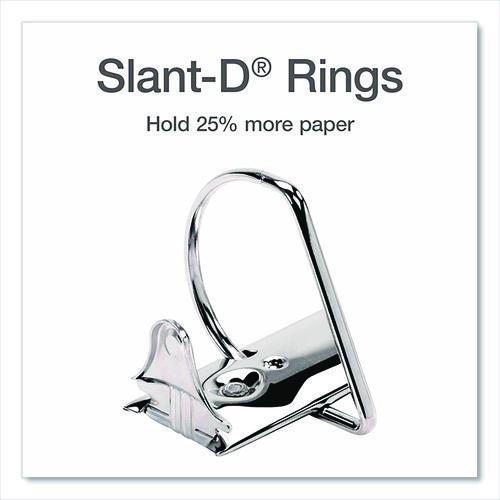 Picture of XtraLife ClearVue Non-Stick Slant-D Ring Binder, 3 Rings, 6" Capacity, 11 x 8.5, Black