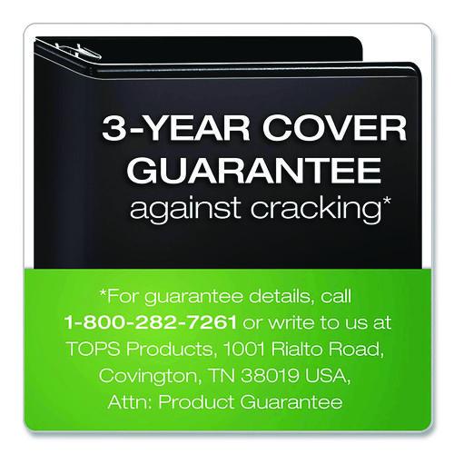 Picture of XtraLife ClearVue Non-Stick Slant-D Ring Binder, 3 Rings, 6" Capacity, 11 x 8.5, Black