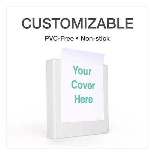 Picture of Treated ClearVue Locking Slant-D Ring Binder, 3 Rings, 1" Capacity, 11 x 8.5, White