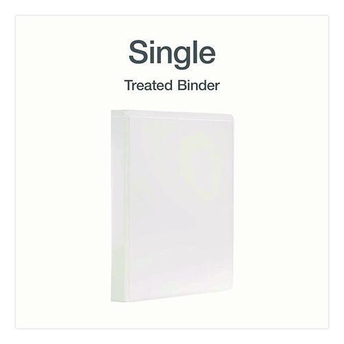 Picture of Treated ClearVue Locking Slant-D Ring Binder, 3 Rings, 1" Capacity, 11 x 8.5, White