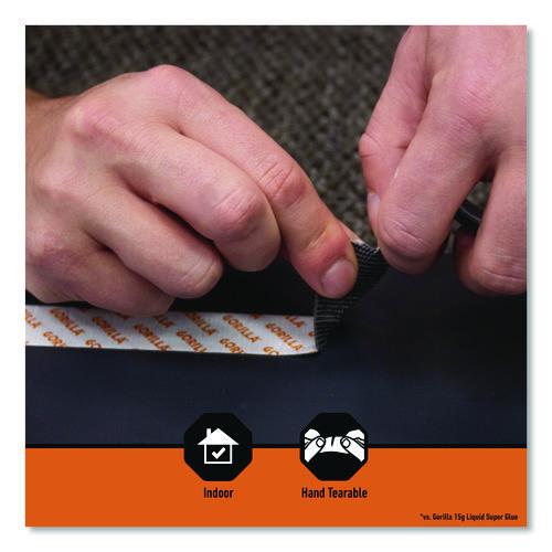Picture of Max Strength Mounting Tape, Permanent, Holds Up to 45 lb (3 lbs per 4 in), 1 x 60, Black