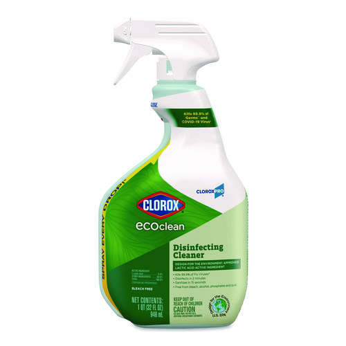 Clorox+Pro+EcoClean+Disinfecting+Cleaner%2C+Unscented%2C+32+oz+Spray+Bottle