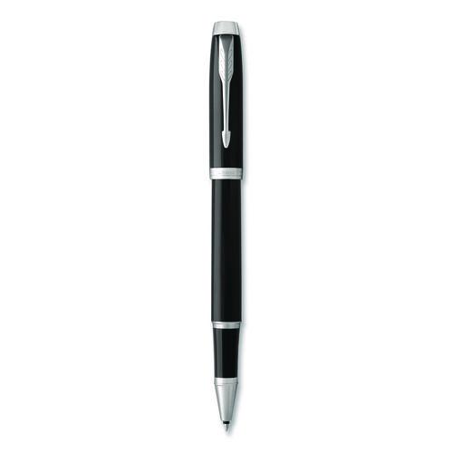 Picture of IM Premium Rollerball Pen, Stick, Fine 0.7 mm, Black Ink, Black/Chrome Barrel