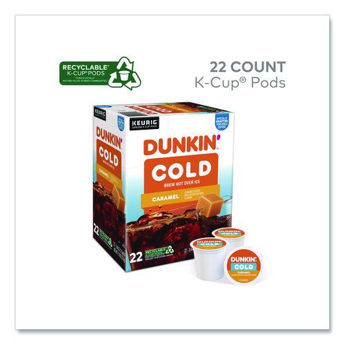 Picture of Cold Iced Coffee K-Cups, Caramel, 0.44 oz, 22/Box