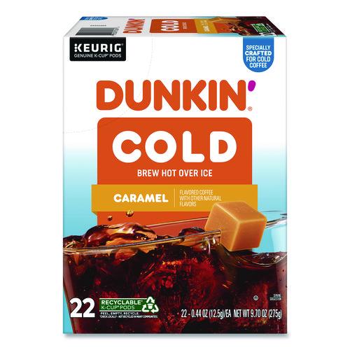 Picture of Cold Iced Coffee K-Cups, Caramel, 0.44 oz, 22/Box