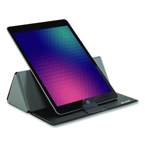 Picture of Foldio Laptop and Tablet Stand, +30 Tilt, 9.5" x 14.5" x 3", Black, Supports 7 lb