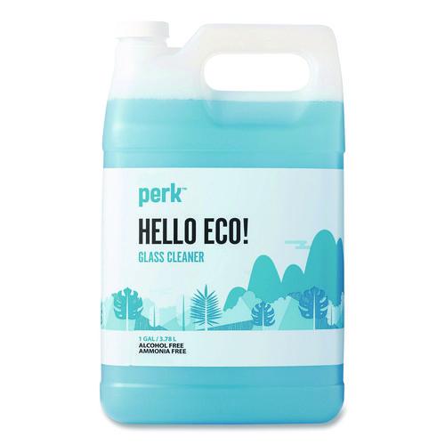 Picture of Hello Eco Glass Cleaner Refill, Unscented, 1 gal Bottle