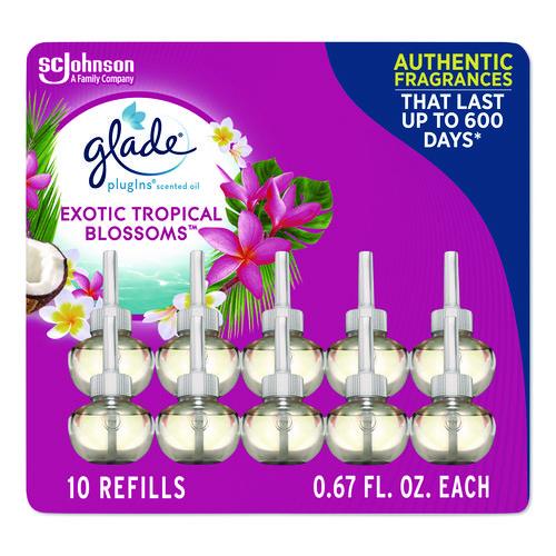Picture of Plugin Scented Oil Refill, Exotic Tropical Blossoms, 0.67 oz, 10/Pack