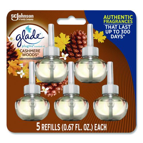 Picture of Plugin Scented Oil Refill, Cashmere Woods, 0.67 oz, 5/Pack