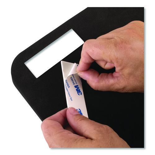 Picture of Tack/Write Dry Erase Marker Board, 25.5" x 17.5", Black/White Surface, Black Plastic Frame
