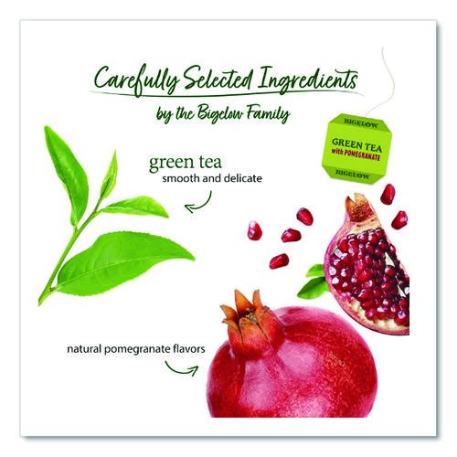 Picture of Green Tea with Pomegranate, 0.07 oz Tea Bag, 28/Box