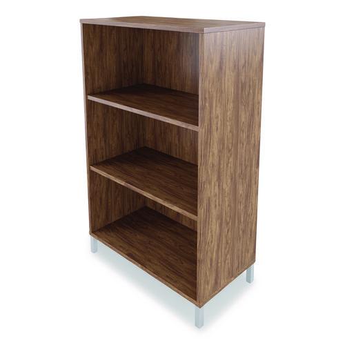 Picture of Essentials Laminate Bookcase, Three-Shelf, 28w x 15d x 45.6h, Espresso