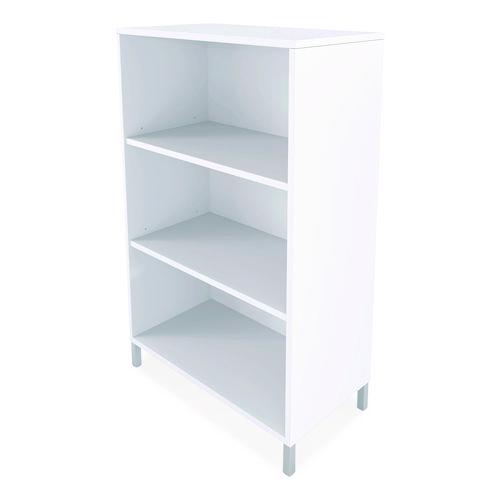 Picture of Essentials Laminate Bookcase, Three-Shelf, 28w x 15d x 45.6h, White