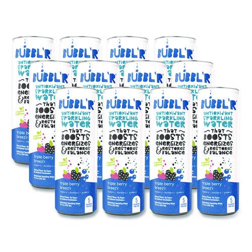 Picture of Antioxidant Sparkling Water, Triple Berry Breez'r, 12 oz Can, 12 Cans/Carton
