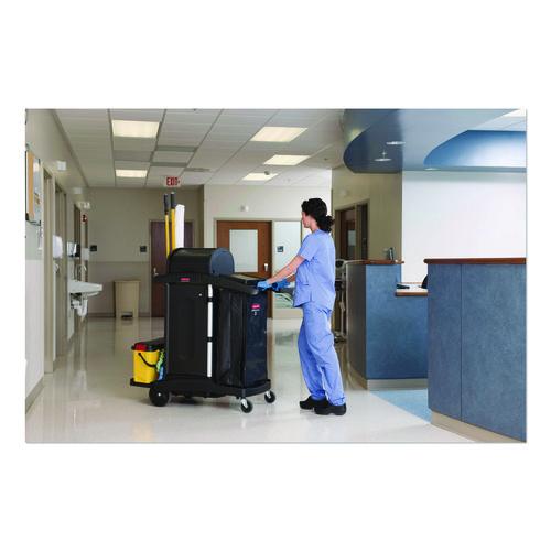 Picture of Storage/Trash Compartment Cover, Plastic, Black