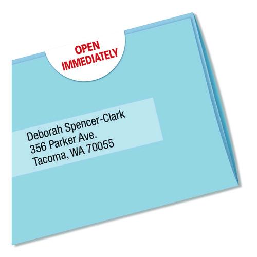 Picture of Printable Mailing Seals, 1" dia, White, 15/Sheet, 40 Sheets/Pack, (5247)