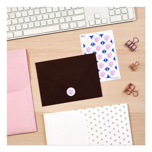 Picture of Printable Mailing Seals, 1" dia, White, 15/Sheet, 40 Sheets/Pack, (5247)