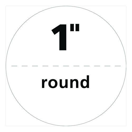 Picture of Printable Mailing Seals, 1" dia, White, 15/Sheet, 40 Sheets/Pack, (5247)