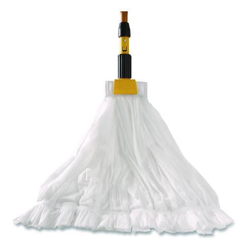 Picture of Disposable Mop, Nonwoven Fiber, #24, 5" Headband, White