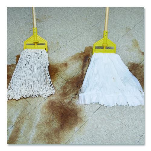 Picture of Disposable Mop, Nonwoven Fiber, #24, 5" Headband, White