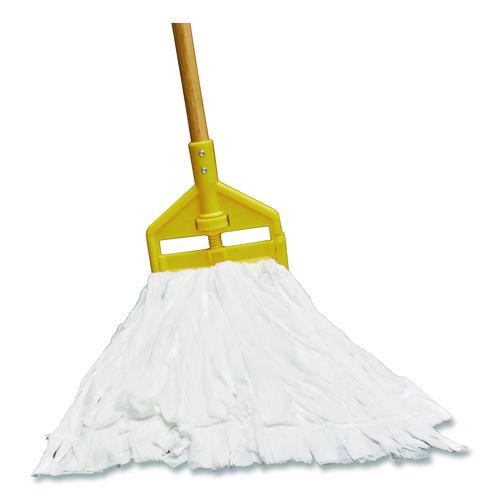 Picture of Disposable Mop, Nonwoven Fiber, #24, 5" Headband, White