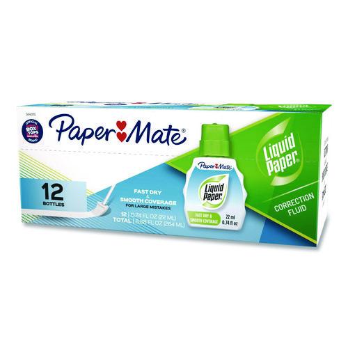 Picture of Fast Dry Correction Fluid, 22 ml Bottle, White, Dozen