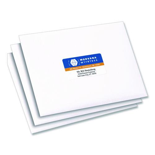 Picture of Vibrant Laser Color-Print Labels w/ Sure Feed, 1.25 x 2.38, White, 450/Pack