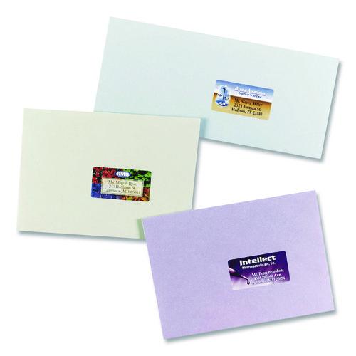 Picture of Vibrant Laser Color-Print Labels w/ Sure Feed, 1.25 x 2.38, White, 450/Pack